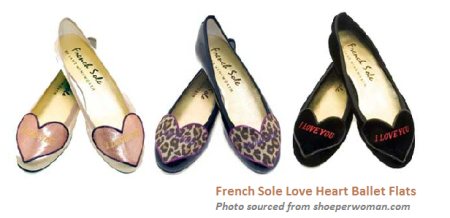 french sole ballerinas